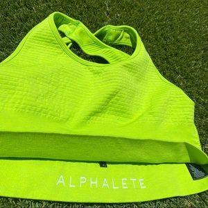 ALPHALETE open back sports bra